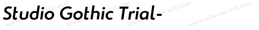 Studio Gothic Trial字体转换